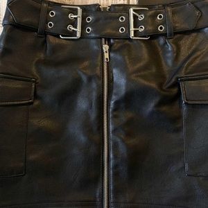 NWT Pleather Skirt